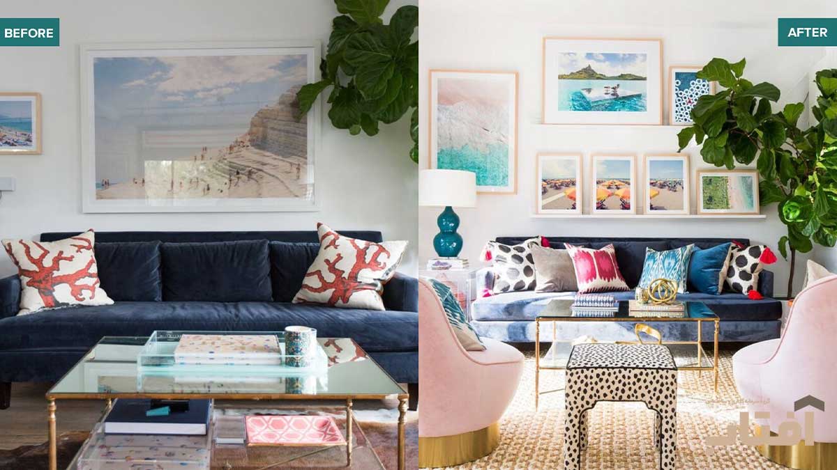 استفاده بیش از حد از اکسسوریها در دکوراسیون داخلی