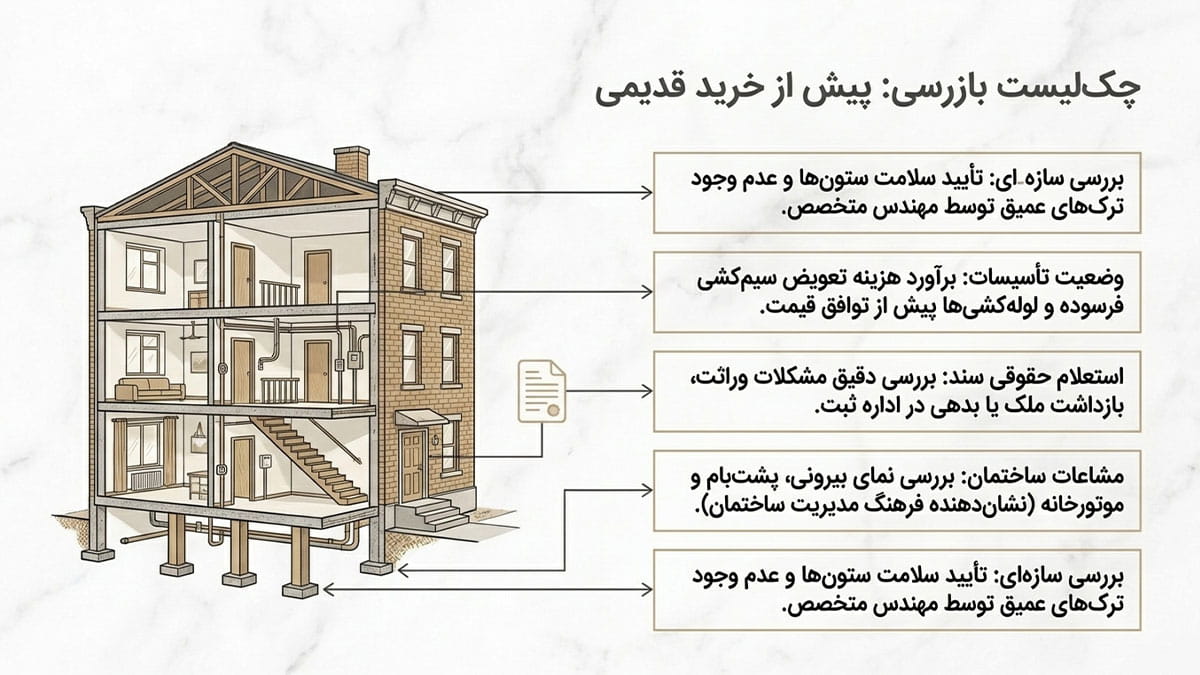 نکات مهم برای خرید آپارتمان قدیمی