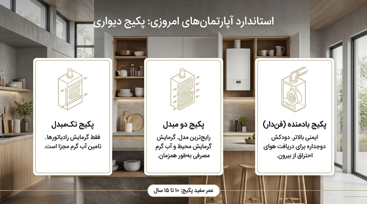 انواع سیستم گرمایشی در آپارتمان