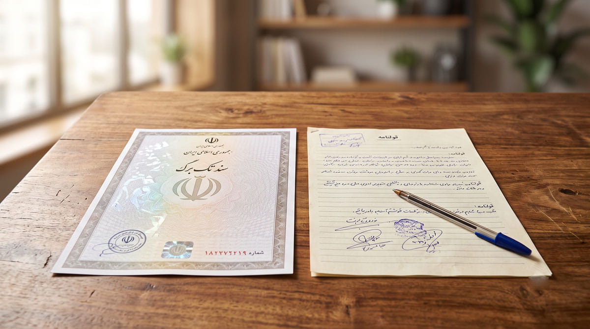 تفاوت سند تک برگ و قولنامه ای