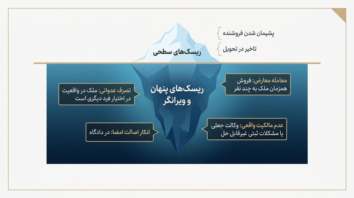 ریسک‌های خرید ملک با سند قولنامه‌ای